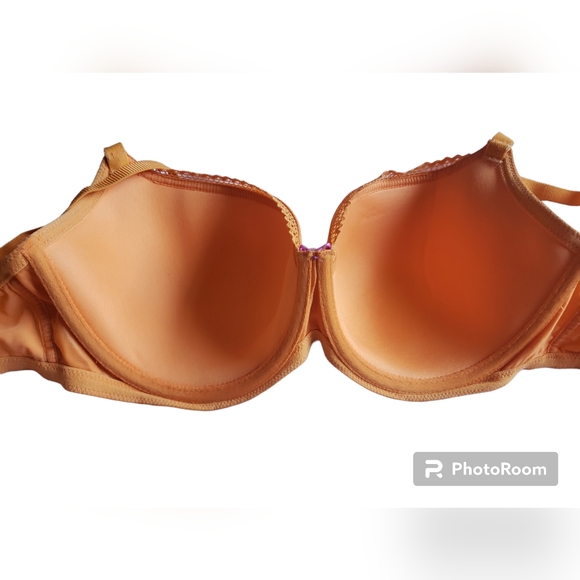 Panache Cleo  Orange Leopard Print U/W Bra EUC 32DDDD/32G - Picture 9 of 11